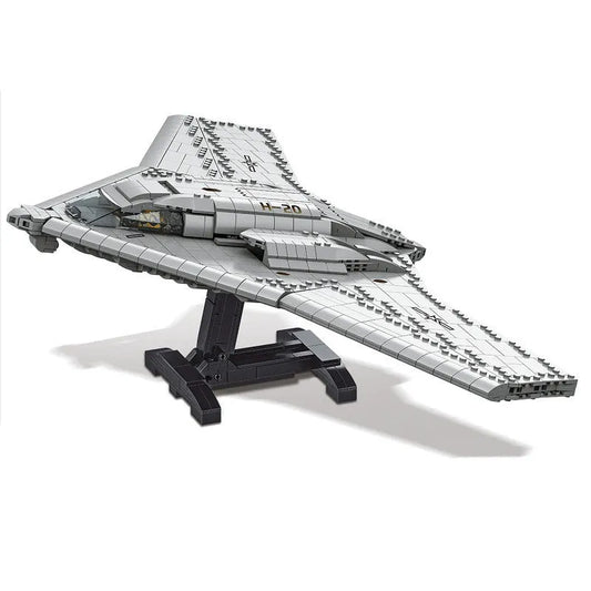 Military WW2 Aircraft H-20 Stealth Bomber Bricks Toy