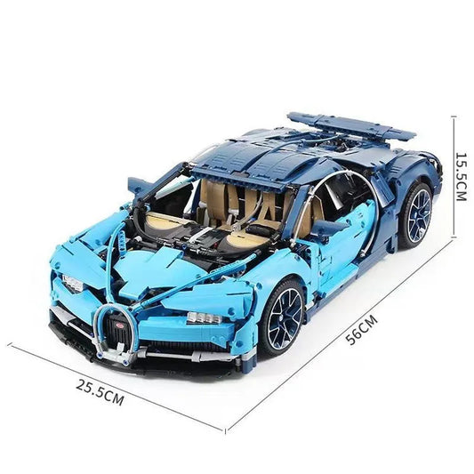 MOC Motorized APP RC Bugatti Chiron Racing Car Bricks Toy