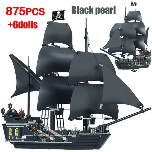 Movie MOC The Black Pearl Pirate Ship Bricks Toys 16006