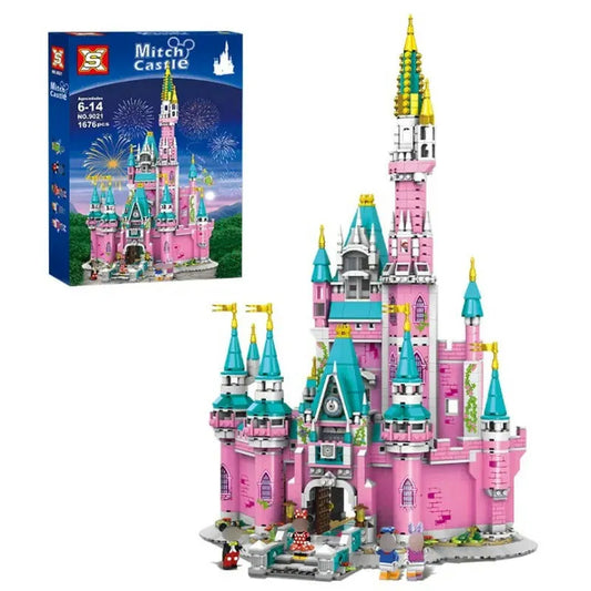 MOC Princess Fairyland Mitch Pink Castle Bricks Toys