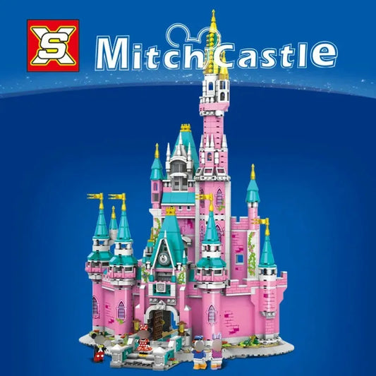 MOC Princess Fairyland Mitch Pink Castle Bricks Toys