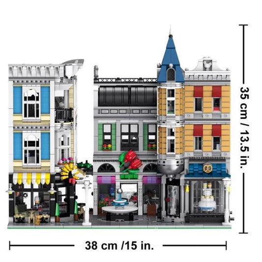 MOC Street Expert City Assembly Square Bricks Toy 15019