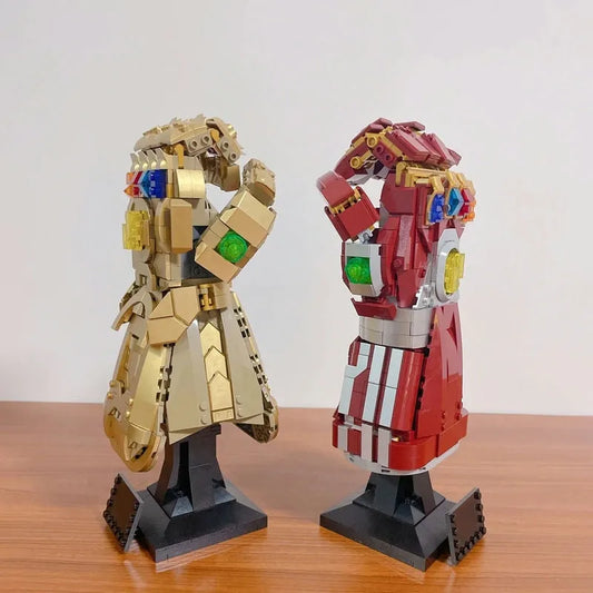Super Hero MOC 66018 Marvel Iron Man Nano Gauntlet Bricks Toy