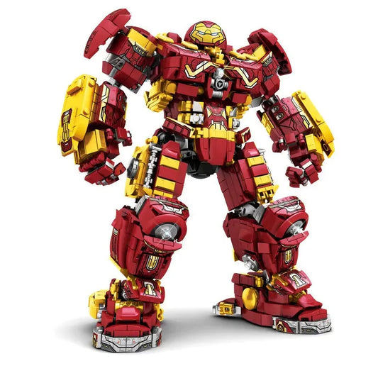 MOC Super Heroes Marvel Iron Hero Warrior Robot Bricks Toy