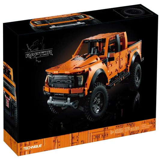 Tech MOC Ford Raptor F-150 Pickup Truck Bricks Toy