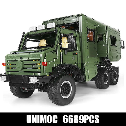 Tech MOC Off-Road RV Unimog Truck Bricks Toys J907