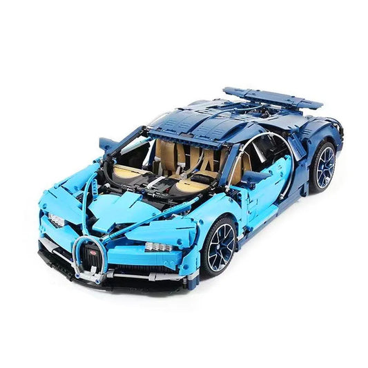 MOC Tech Supercar Bugatti Chiron Racing Car Bricks Toy