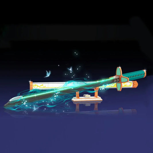 MOC Creative Demon Slayer Butterfly Blade Knife Bricks Toy