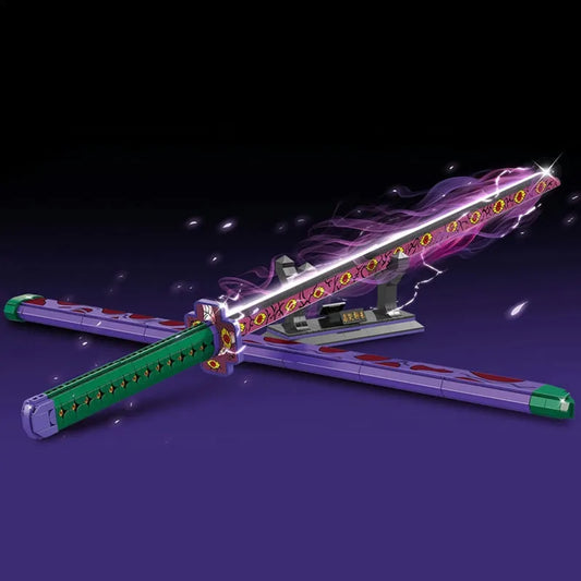 MOC Creative Demon Slayer Ghost Hunting Knife Bricks Toy