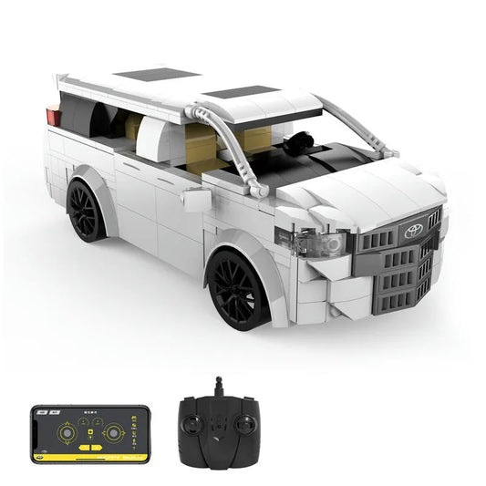 MOC RC Toyota Alphard SUV Van Classic Car Bricks Toy 23007