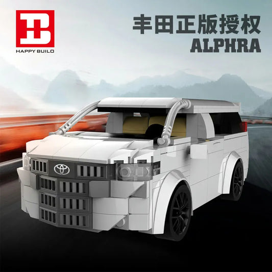 MOC RC Toyota Alphard SUV Van Classic Car Bricks Toy 23007