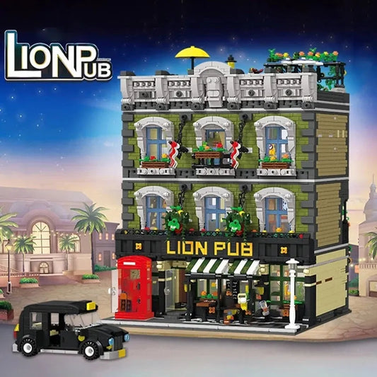 MOC 89107 Expert Lions Pub Club House Bricks Toys