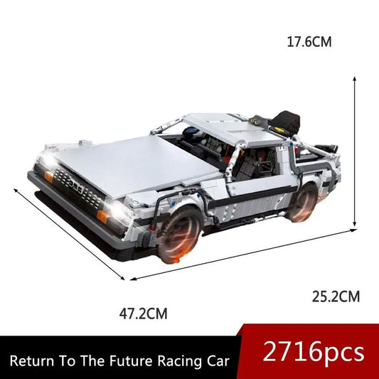 MOC DeLorean DMC-12 Return To The Future Car Bricks Toy