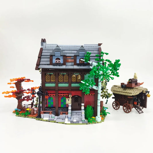 MOC Expert Creator Medieval Town Hotel Inn Bricks Toy EU