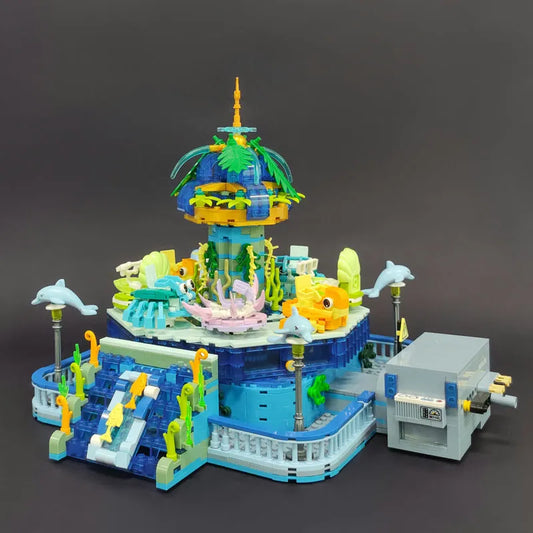 MOC Idea Experts Underwater Ocean Spin Bricks Kids Toys
