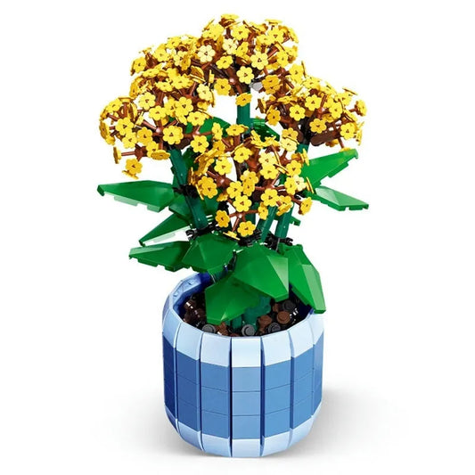 MOC Ideas Potted Jonquil Plant Bricks Kids Toys