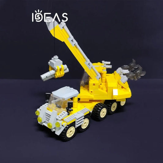 Tech MOC Titan City Crane Truck Bricks Toys 21037