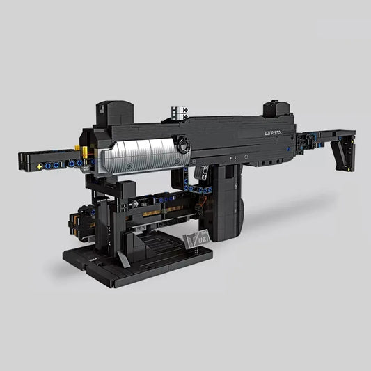Tech Weapon MOC UZI Sub Machine Gun Bricks Toy