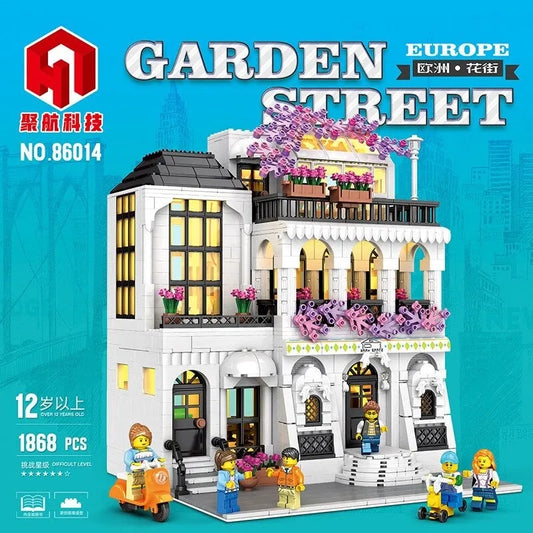 MOC Creator Expert European City Garden Flower Villa Bricks Toy