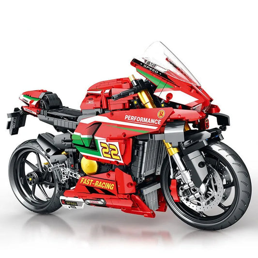 Tech MOC Ducati V4R Sport Motorcycle Bricks Toys 85004