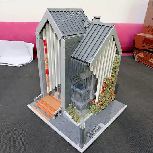 MOC Creator Expert 011001 Modern Library Bricks Toy