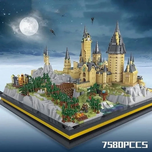 MOC Harry Movie Potter School Of Witchcraft Bricks Toys