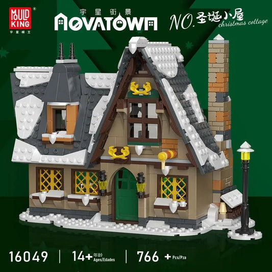 Christmas Cottage House MOC Expert Bricks Kids Toys