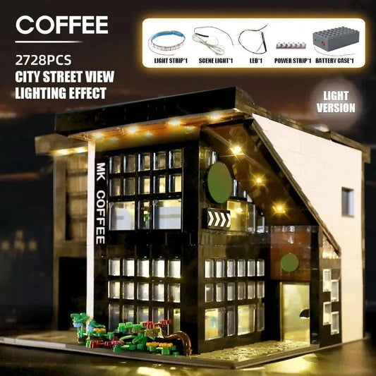 Creator Experts MOC City Modern Coffee House Bricks Toy