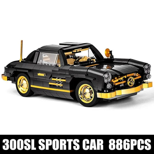 Classic Sports Car MOC Mercedes 300SL Gullwing Bricks Toy