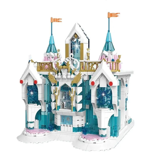 Creator Expert MOC Princess Snow Palace Castle Bricks Toys