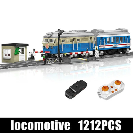 High Tech RC DF4B Diesel Locomotive Train Bricks Toy