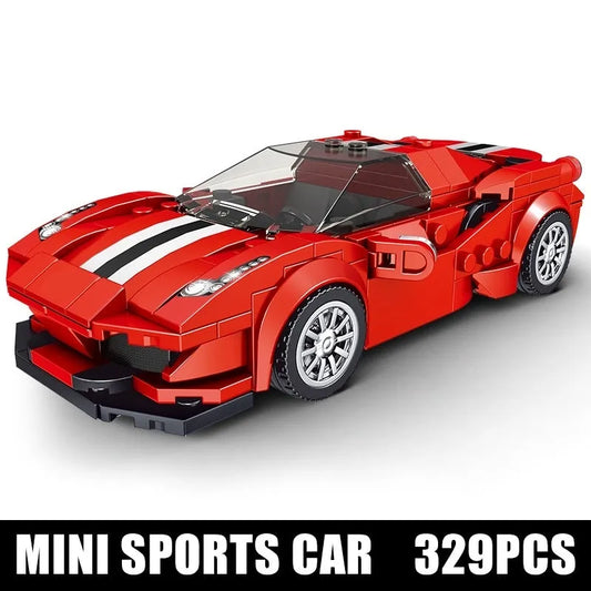 Mini Super Ferrari 488 GTB Racing Sports Car Bricks Toy 27006