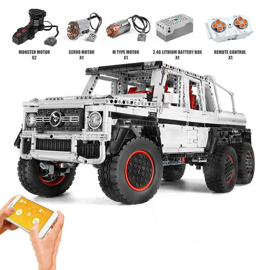 MOC 13061 RC AWD Motorized G700 SUV Car Tech Bricks Toys