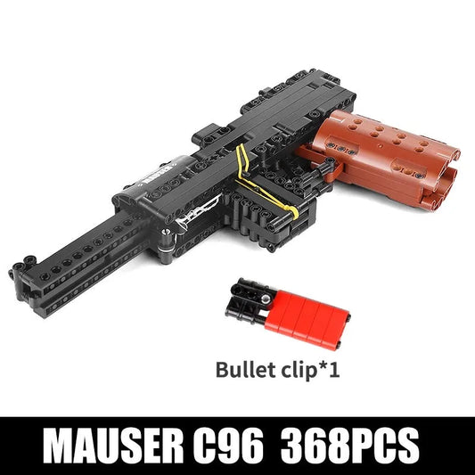 MOC 14011 Military Mauser C96 Pistol Gun Bricks Toys