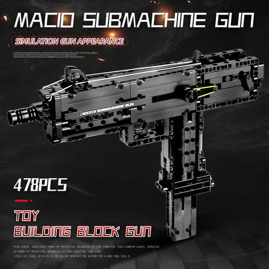 MOC 14012 Military Ingram M10 Sub Machine Gun Bricks Toy