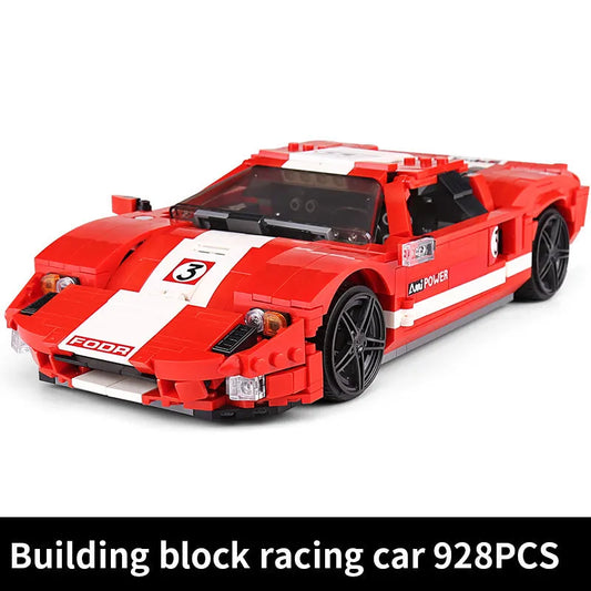 MOC 2005 Ford GT Racing Sports Car Bricks Toys 10001