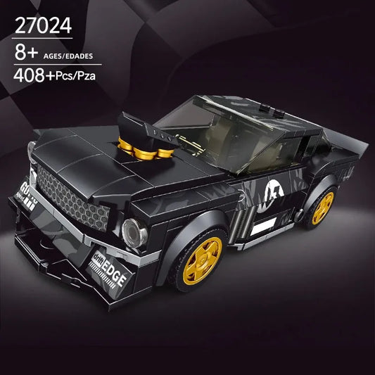 MOC 27024 Mini 1965 Muscle Mustang Racing Car Bricks Toys