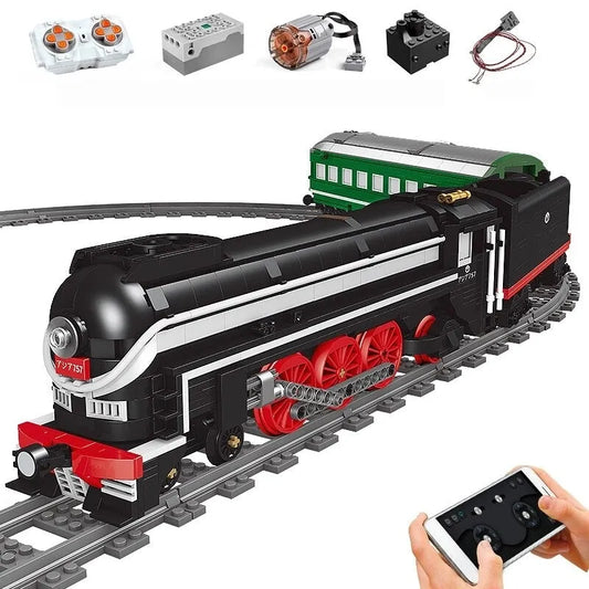 MOC APP Motorized RC SL7 Asia Express Train Bricks Toys EU