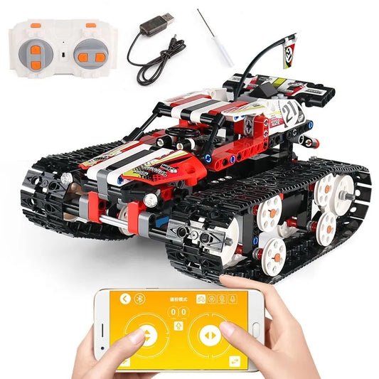 MOC APP RC Motorized Crawler Stunt Car Bricks Toy 13024