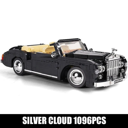MOC Classic Vintage Car RR Sliver Cloud Retro Bricks Toy 10006