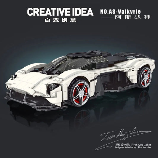MOC Creative 10016 AS-Valkyrie Sports Racing Car Bricks Toys