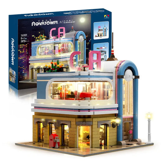 MOC Creator Expert California Downtown Diners Bricks Toy