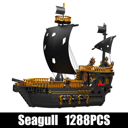 MOC Ideas Experts Sea Gull Pirate Ship Bricks Toys 13083