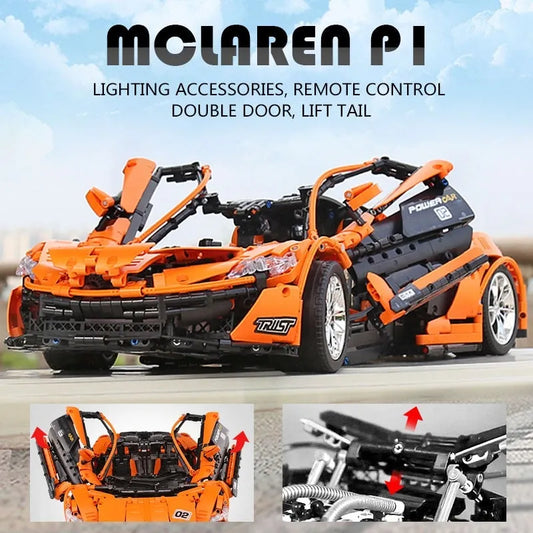 MOC McLaren P1 Hypercar Racing Car Bricks Toy 13090