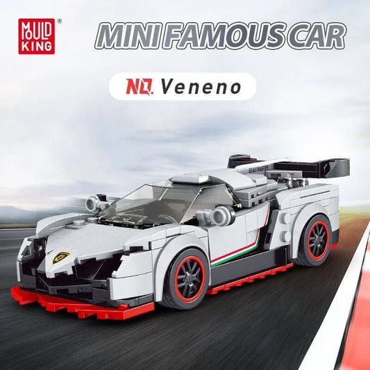 MOC Mini Lambo Veneno Racing Sports Car Bricks Toy 27007