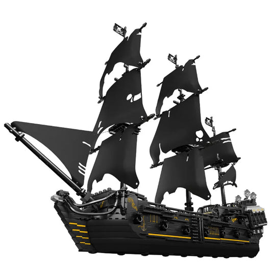 MOC Pirates Of Caribbean Black Pearl Ship Bricks Toy