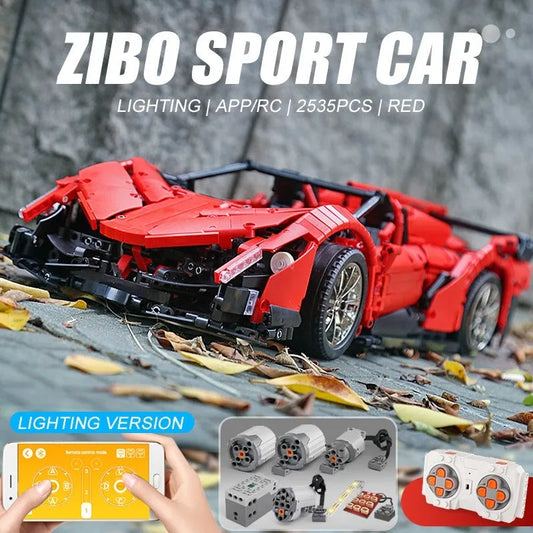 MOC RC Lambo Roadster 13079 Super Racing Car Bricks Toys