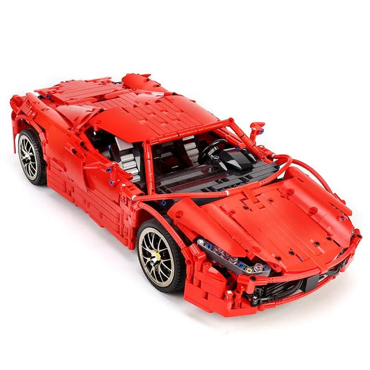 MOC RC Motorized 488 Red Spider Racing Car Bricks Toy 13048