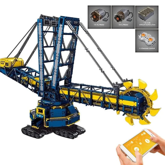 Motorized RC Bucket Wheel Excavator Bricks Toy 17006 EU