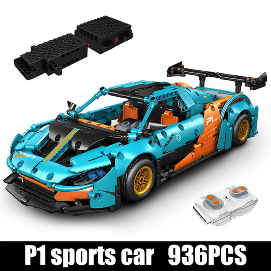 MOC RC Motorized McLaren P1 Hyper Sports Car Bricks Toy 13174